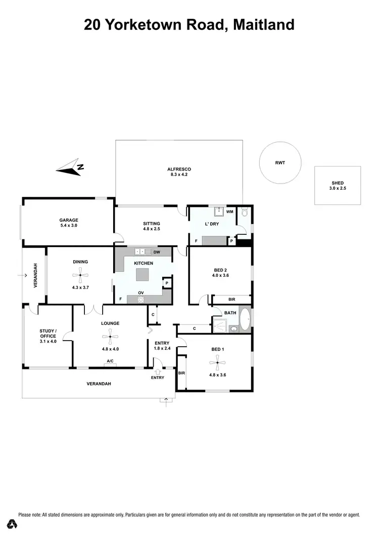 Floorplan of Homely house listing, 20 Yorketown Road, Maitland SA 5573
