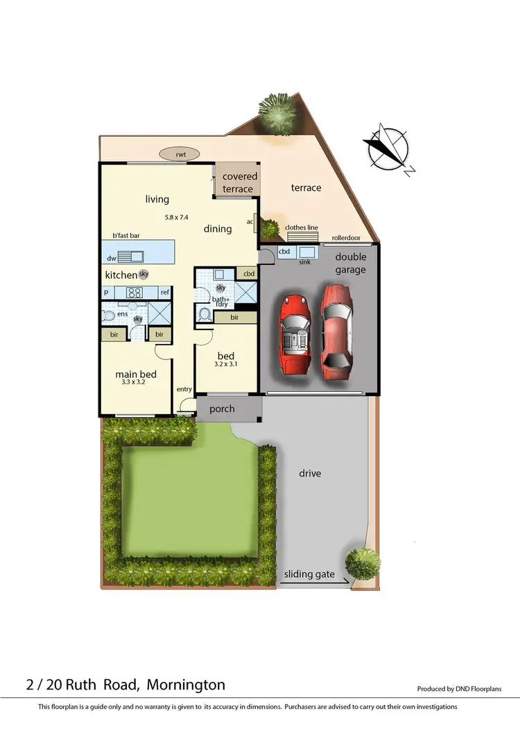 Floorplan of Homely unit listing, 2/20 Ruth Road, Mornington VIC 3931