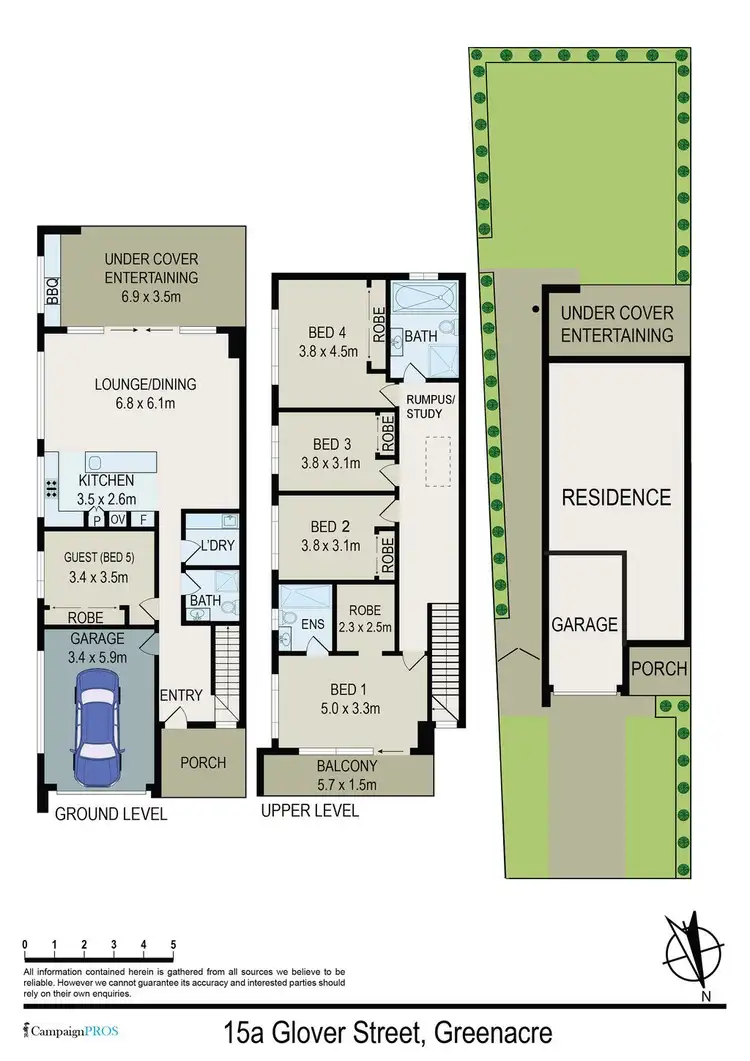 Floorplan of Homely other listing, 15A Glover Street, Greenacre NSW 2190