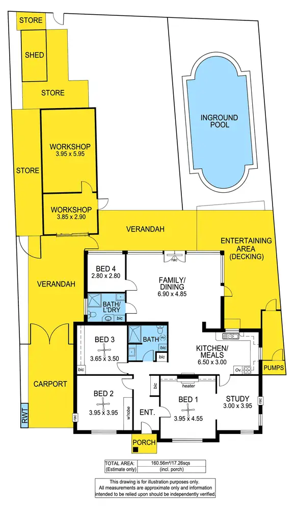 Floorplan of Homely house listing, 7 River Street, St Peters SA 5069