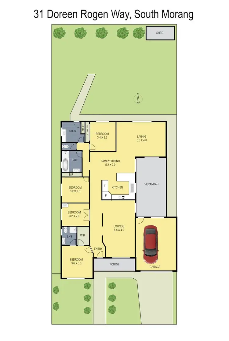Floorplan of Homely house listing, 31 Doreen Rogen Way, South Morang VIC 3752