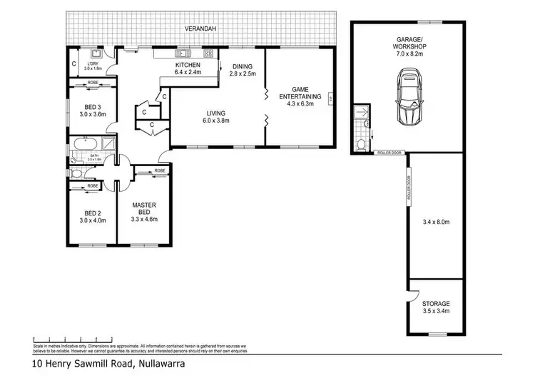 Floorplan of Homely house listing, 10 Henrys Sawmill Road, Nullawarre VIC 3268