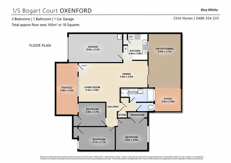 Floorplan of Homely house listing, 1/5 Bogart Court, Oxenford QLD 4210