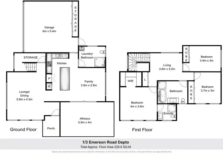 Floorplan of Homely house listing, 1/3 Emerson Road, Dapto NSW 2530