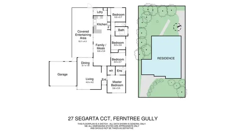 Floorplan of Homely house listing, 27 Segarta Circuit, Ferntree Gully VIC 3156
