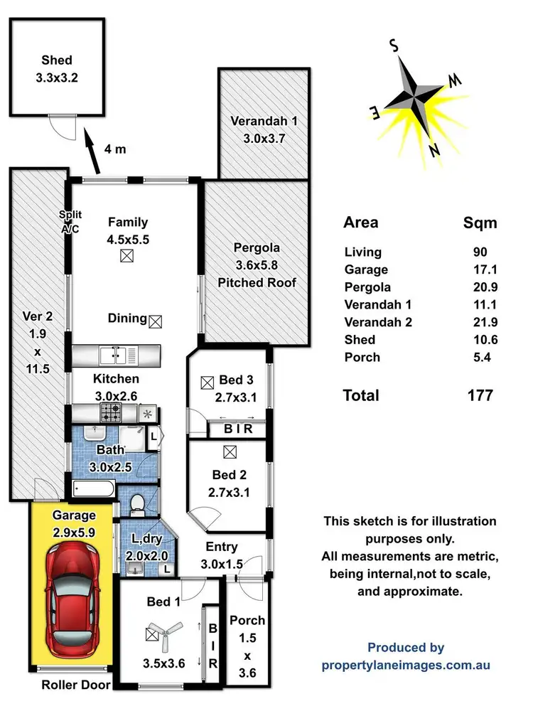 Floorplan of Homely house listing, 10 Halbert Court, Andrews Farm SA 5114