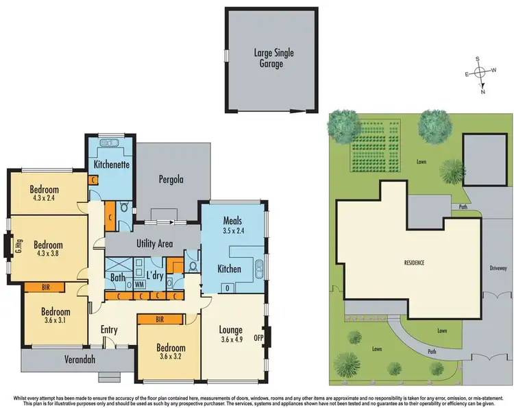 Floorplan of Homely house listing, 82 Herbert Street, Dandenong VIC 3175