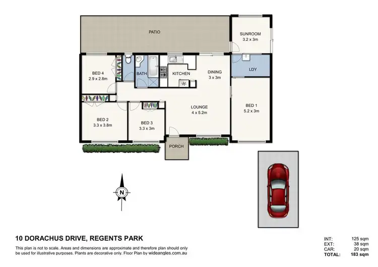 Floorplan of Homely house listing, 10 Dorachus Drive, Regents Park QLD 4118