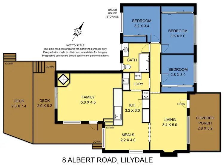 Floorplan of Homely house listing, 8 Albert Road, Lilydale VIC 3140