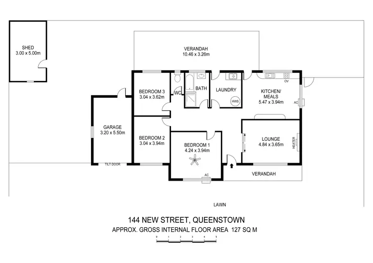Floorplan of Homely house listing, 144 New Street, Queenstown SA 5014