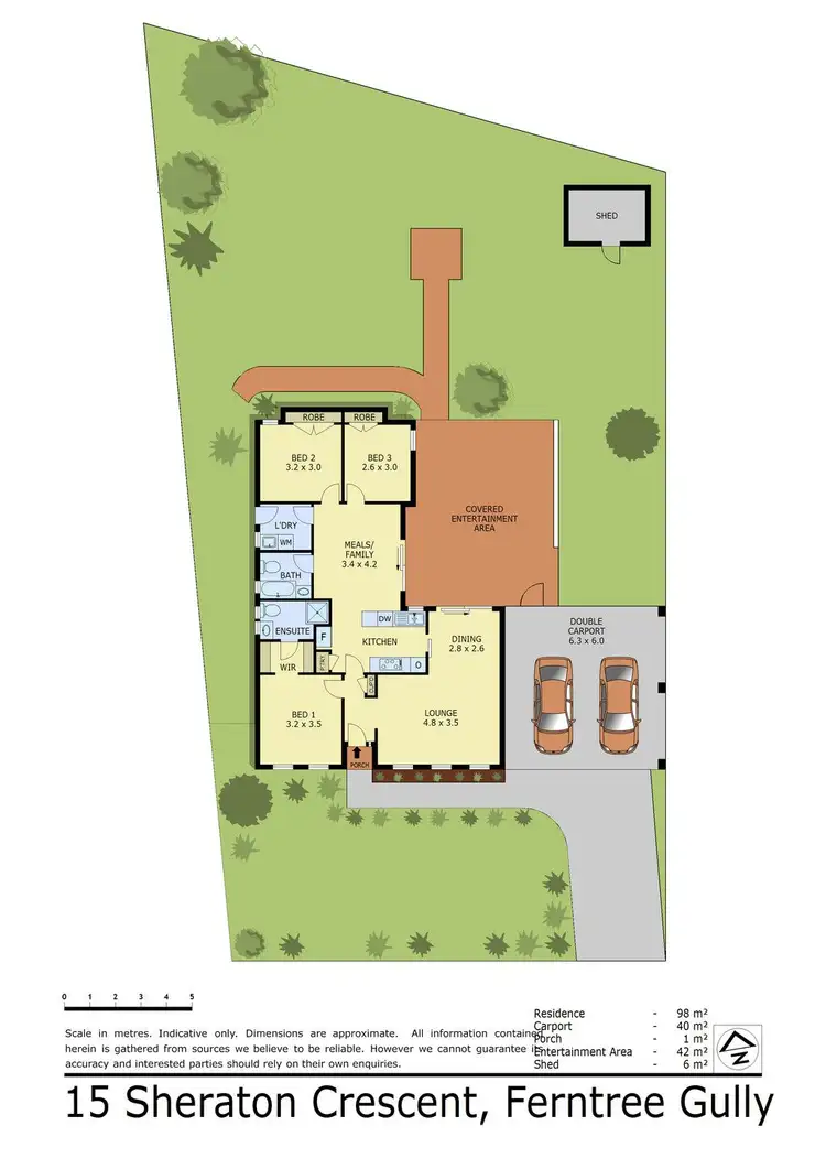 Floorplan of Homely house listing, 15 Sheraton Crescent, Ferntree Gully VIC 3156