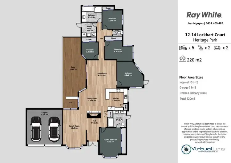 Floorplan of Homely house listing, 12-14 Lockhart Court, Heritage Park QLD 4118