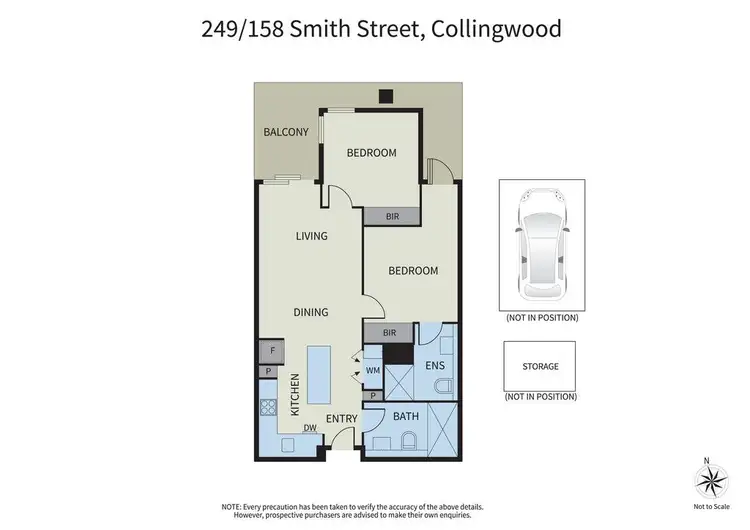 Floorplan of Homely apartment listing, 249/158 Smith Street, Collingwood VIC 3066