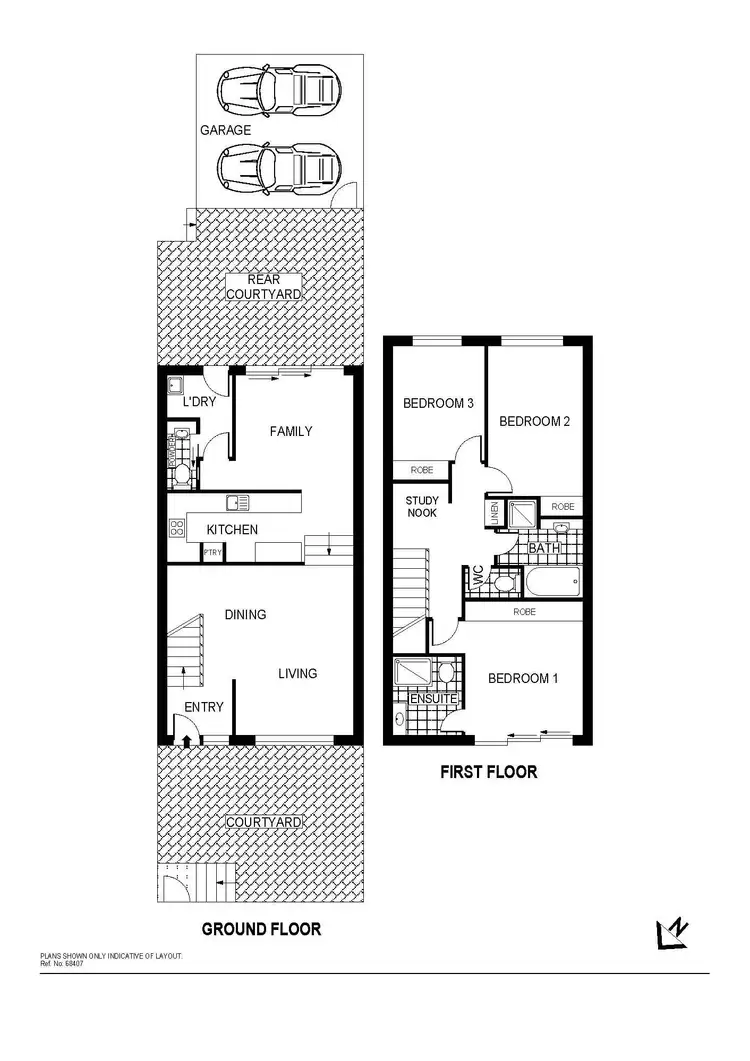 Floorplan of Homely townhouse listing, 9 Pickup Close, Casey ACT 2913