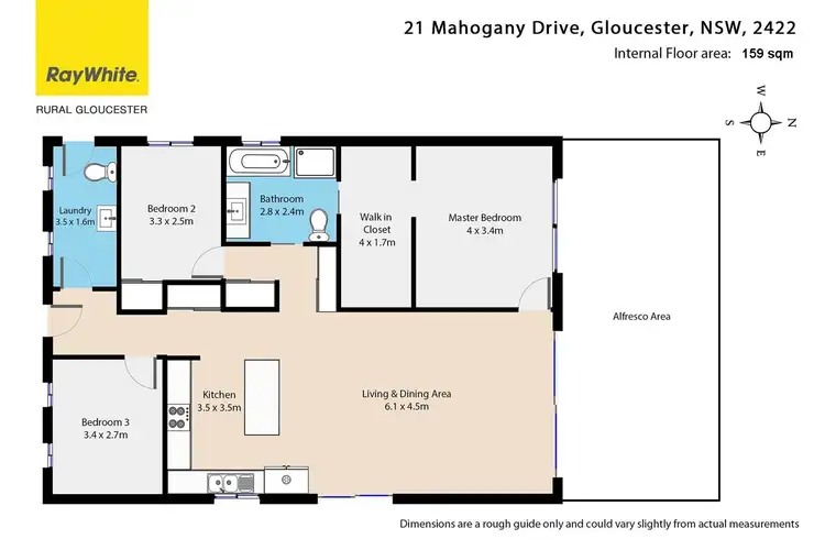 Floorplan of Homely rural property listing, 21 Mahogany Drive, Gloucester NSW 2422