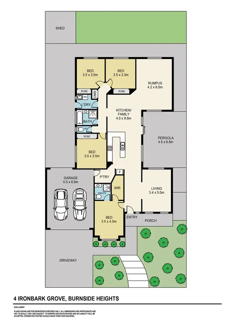 Floorplan of Homely house listing, 4 Ironbark Grove, Burnside Heights VIC 3023