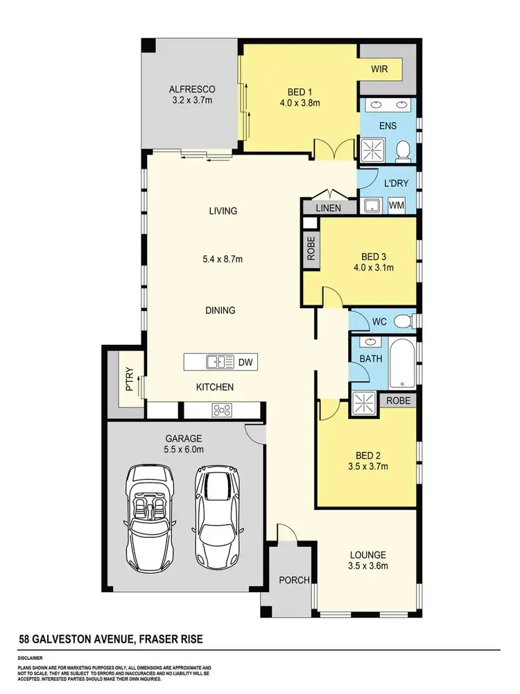 Floorplan of Homely house listing, 58 Galveston Avenue, Fraser Rise VIC 3336