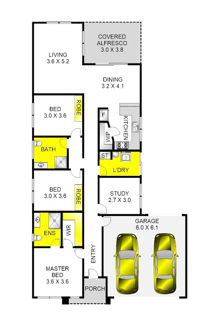 Floorplan of Homely house listing, 14 Forest Road North, Lara VIC 3212