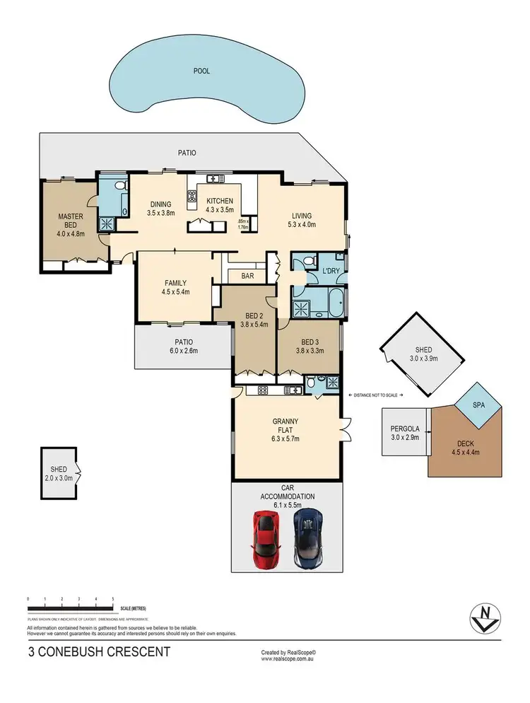 Floorplan of Homely house listing, 3 Conebush Crescent, Bellbowrie QLD 4070