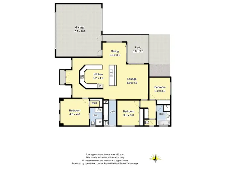 Floorplan of Homely house listing, 12 Leah Drive, Yarrawonga VIC 3730