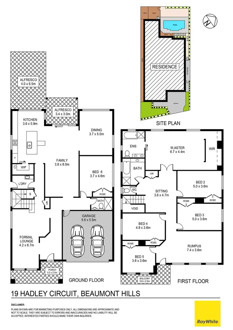 Floorplan of Homely house listing, 19 Hadley Circuit, Beaumont Hills NSW 2155