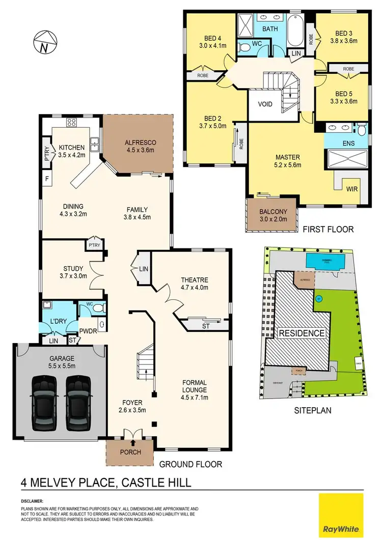 Floorplan of Homely house listing, 4 Melvey Place, Castle Hill NSW 2154
