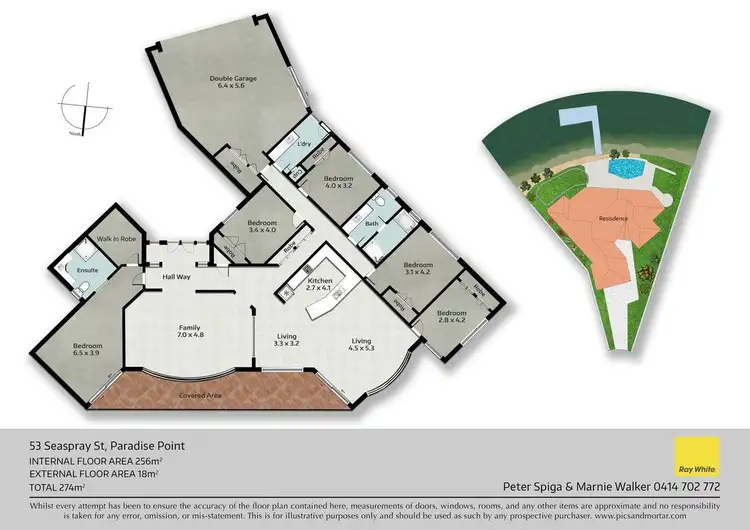 Floorplan of Homely house listing, 53 Seaspray Street, Paradise Point QLD 4216