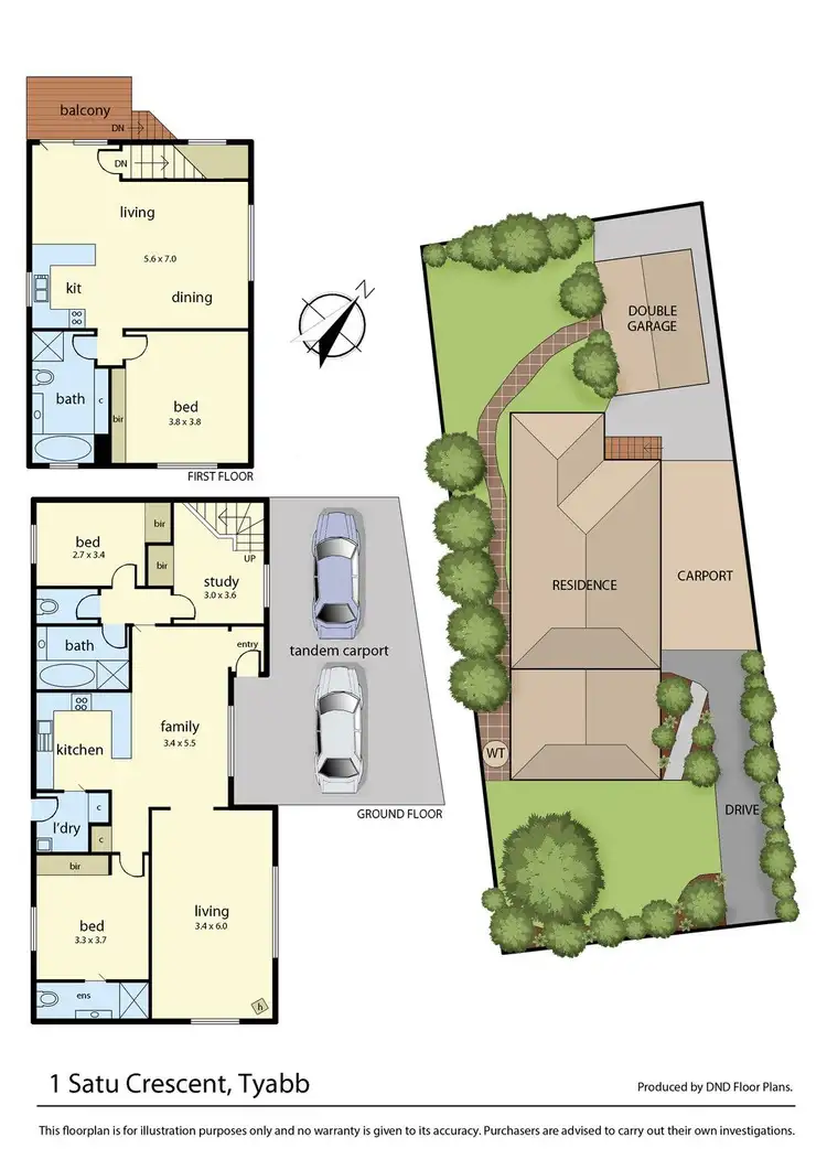 Floorplan of Homely house listing, 1 Satu Crescent, Tyabb VIC 3913