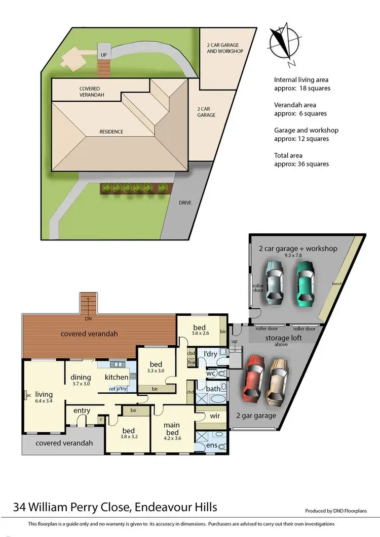 Floorplan of Homely house listing, 34 William-Perry Close, Endeavour Hills VIC 3802