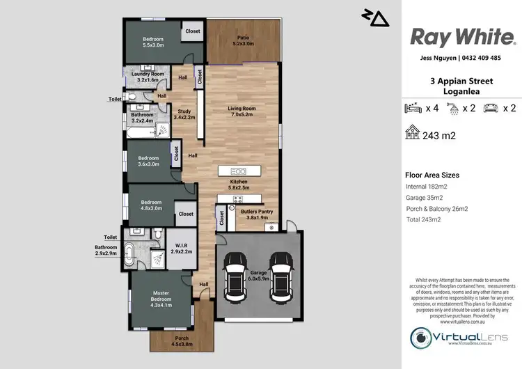 Floorplan of Homely house listing, 3 Appian Way, Loganlea QLD 4131