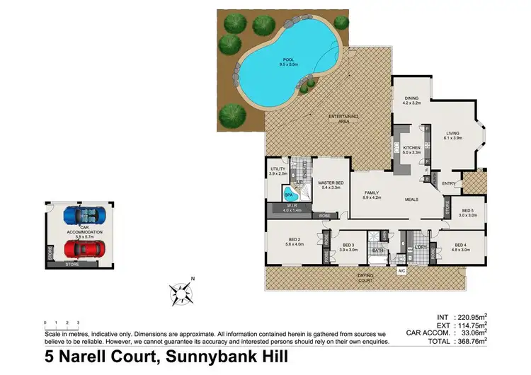 Floorplan of Homely house listing, 5 Narell Court, Sunnybank Hills QLD 4109