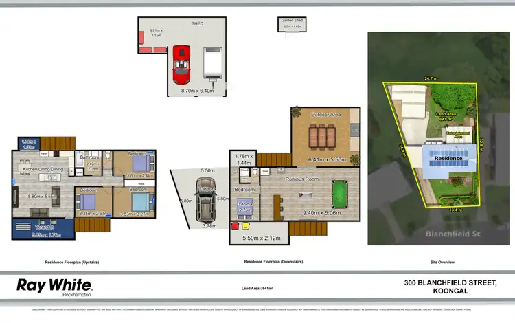 Floorplan of Homely house listing, 300 Blanchfield Street, Koongal QLD 4701
