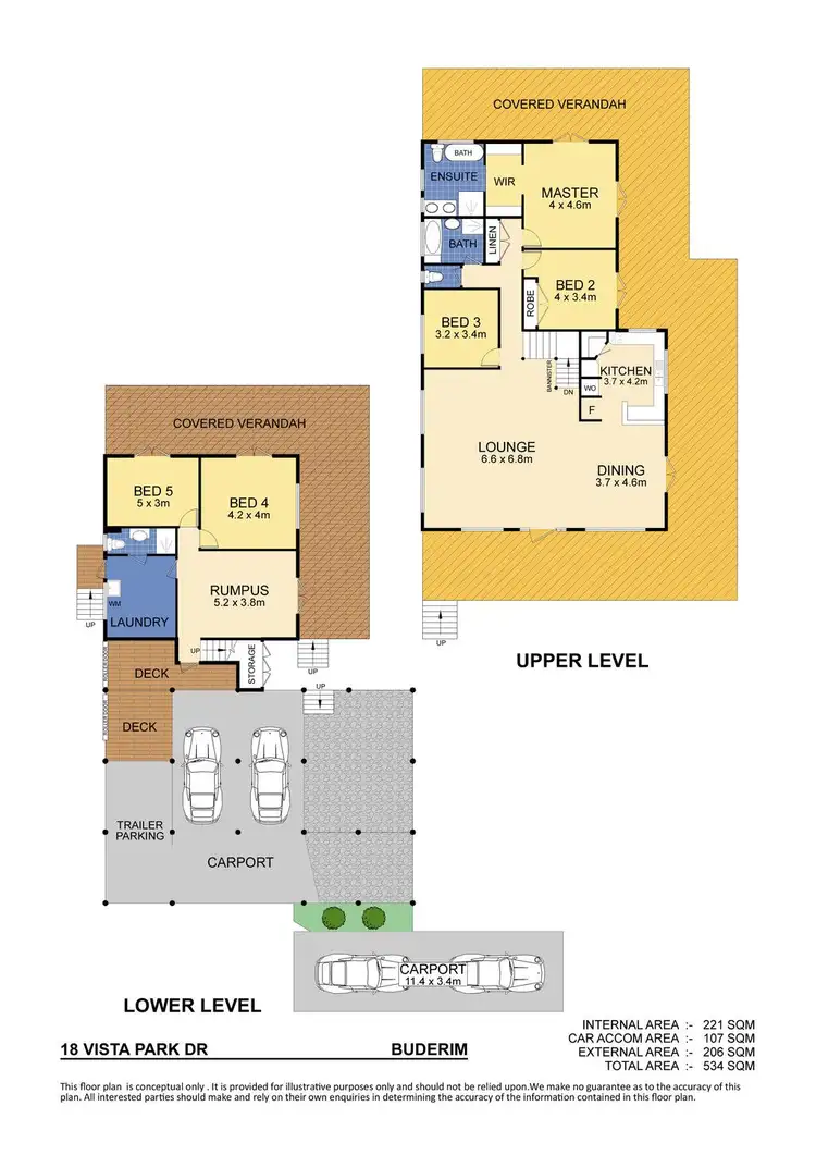 Floorplan of Homely house listing, 18 Vista Park Drive, Buderim QLD 4556