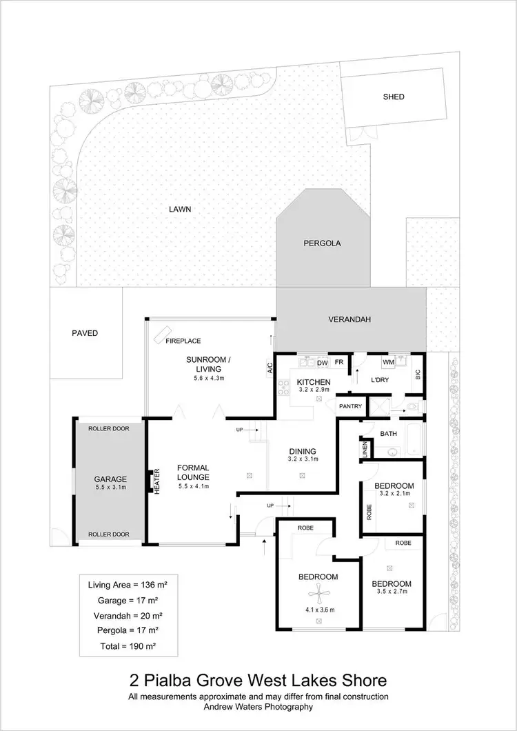 Floorplan of Homely house listing, 2 Pialba Grove, West Lakes Shore SA 5020