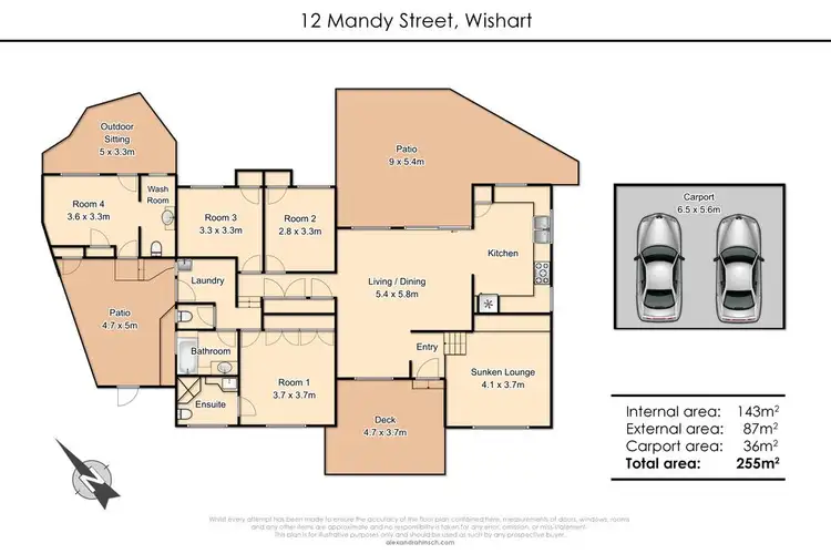 Floorplan of Homely house listing, 12 Mandy Street, Wishart QLD 4122