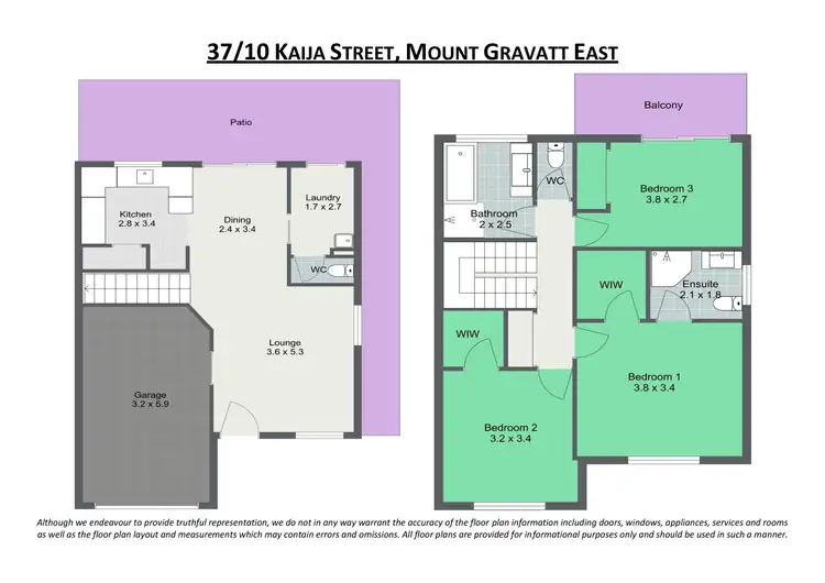 Floorplan of Homely townhouse listing, 37/10 Kaija Street, Mount Gravatt East QLD 4122