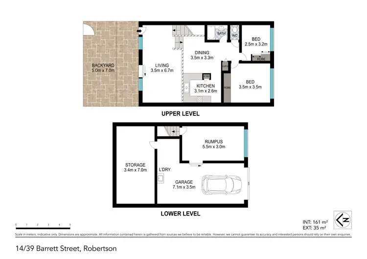 Floorplan of Homely townhouse listing, 14/39 Barrett Street, Robertson QLD 4109