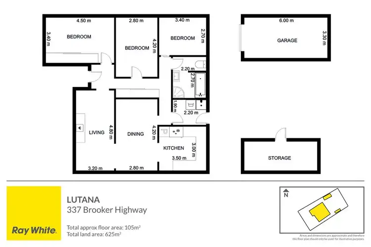 Floorplan of Homely house listing, 337 Brooker Highway, Lutana TAS 7009