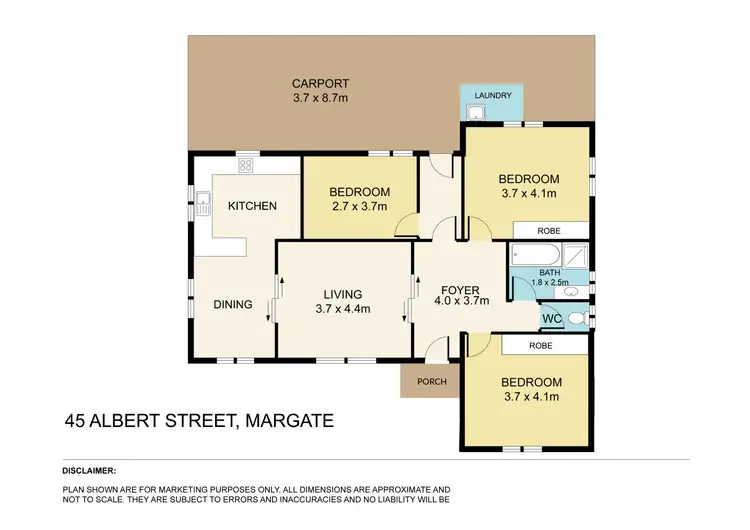 Floorplan of Homely house listing, 45 Albert Street, Margate QLD 4019