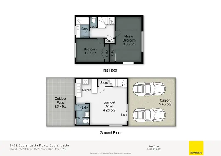 Floorplan of Homely townhouse listing, 7/62 Coolangatta Road, Coolangatta QLD 4225