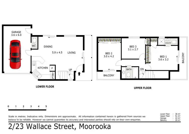 Floorplan of Homely townhouse listing, 2/23 Wallace Street, Moorooka QLD 4105