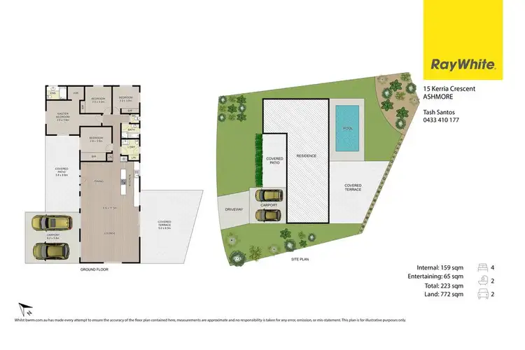 Floorplan of Homely house listing, 15 Kerria Crescent, Ashmore QLD 4214