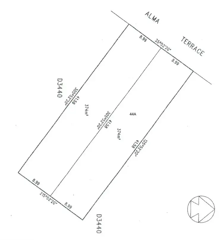 Floorplan of Homely land listing, 44B Alma Terrace, Seaton SA 5023