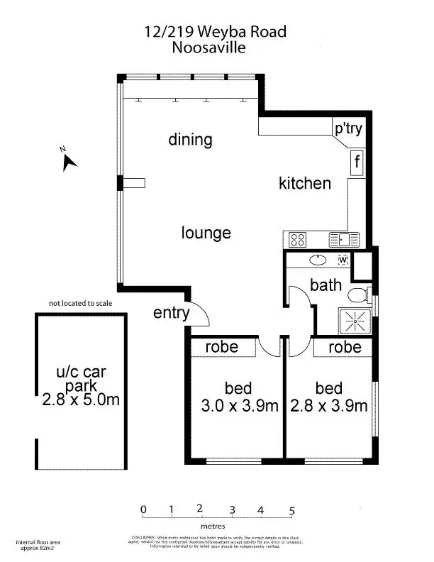 Floorplan of Homely unit listing, 12/219 Weyba Road, Noosaville QLD 4566
