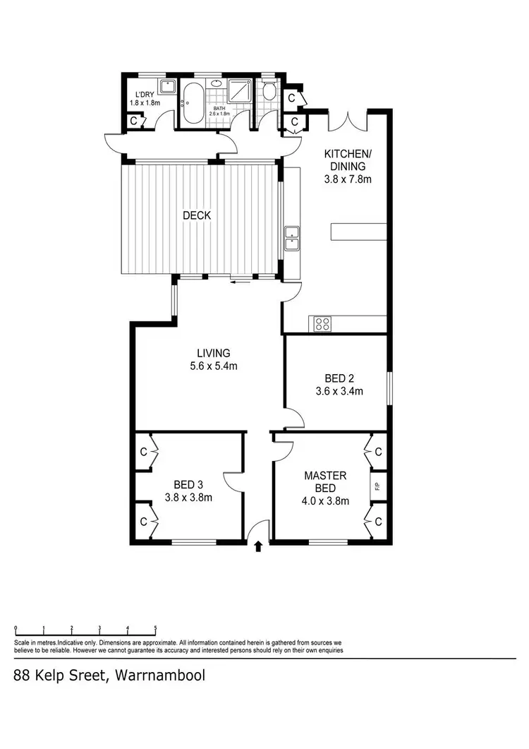 Floorplan of Homely house listing, 88 Kelp Street, Warrnambool VIC 3280