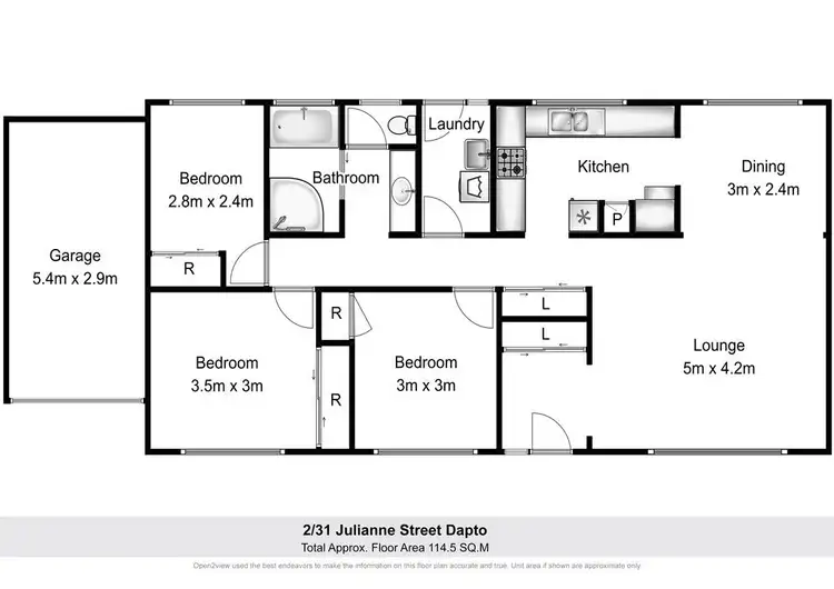 Floorplan of Homely villa listing, 2/31 Julianne Street, Dapto NSW 2530