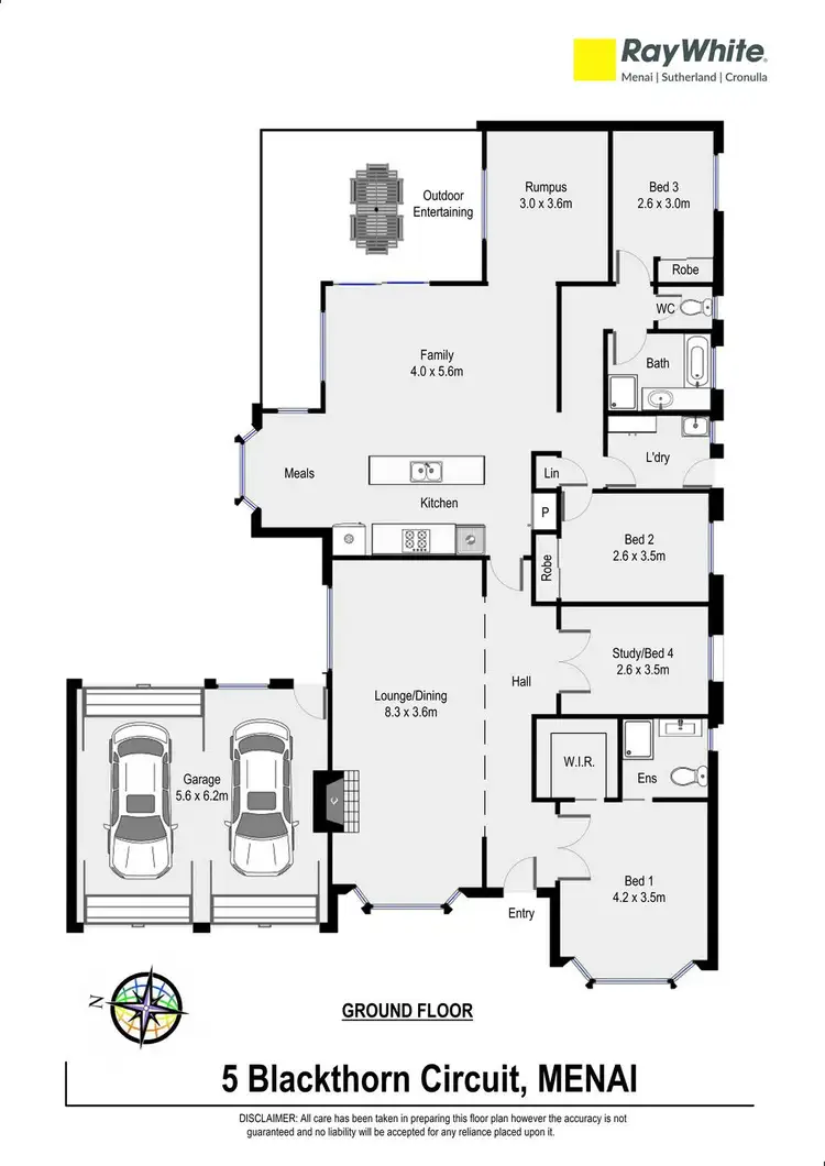 Floorplan of Homely house listing, 5 Blackthorn Circuit, Menai NSW 2234