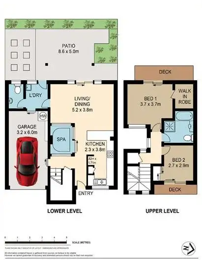 Floorplan of Homely townhouse listing, 2/43 Martindale Street, Corinda QLD 4075