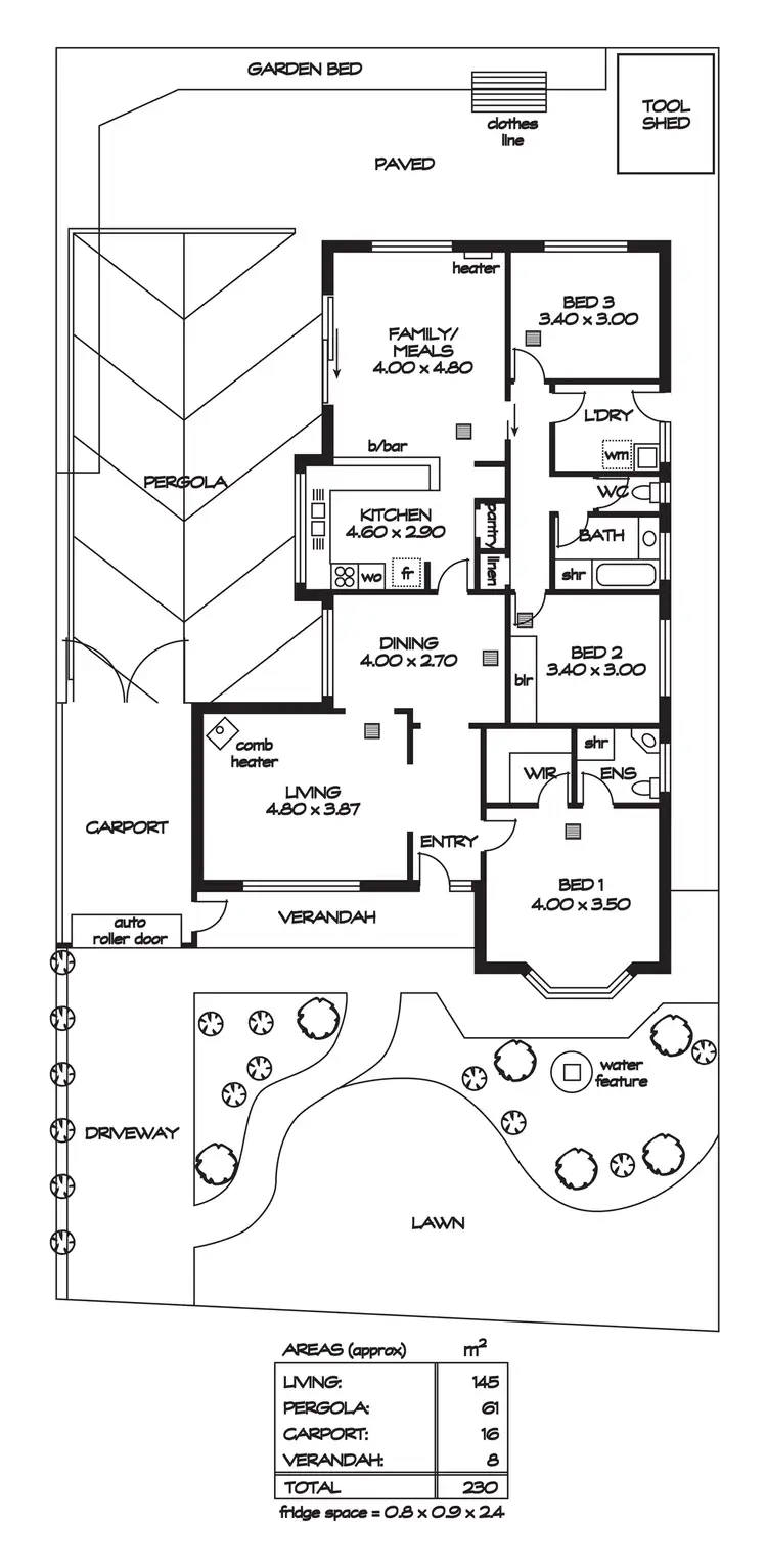 Floorplan of Homely house listing, 21 Horsens Way, Parafield Gardens SA 5107