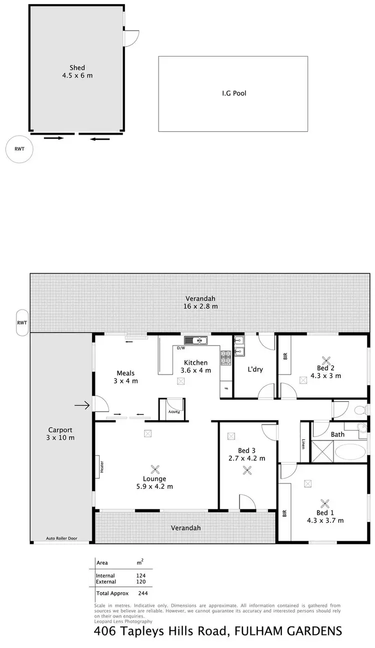 Floorplan of Homely house listing, 406 Tapleys Hill Road, Fulham Gardens SA 5024